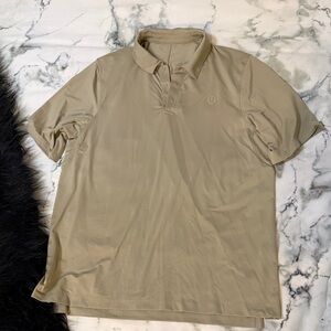 lululemon athletica Men's Beige Polo Shirt